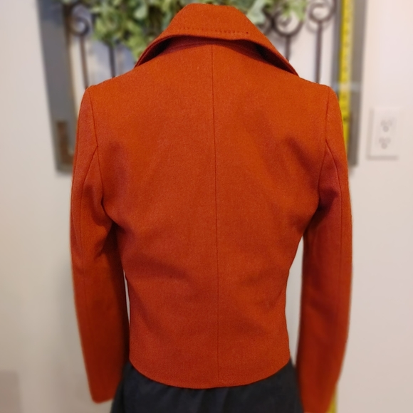 NWOT Pink Martini orange wool coat - Picture 3 of 6